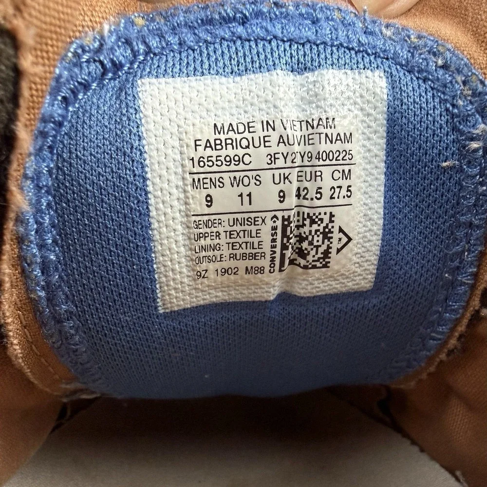 Converse Golf Le Fleur One Star Ox Velvet Sneaker Shoes Brown Suede Sz‎ M9/W11